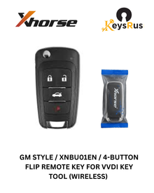 Xhorse – GM Style / XNBU01EN / 4-Button Flip Remote Key for VVDI Key Tool (Wireless)