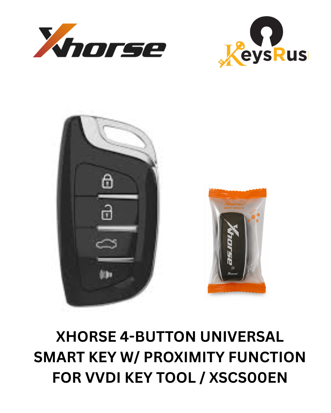 Xhorse Universal Smart Key – 4 Button with Proximity | XSCS00EN for VVDI Key Tool