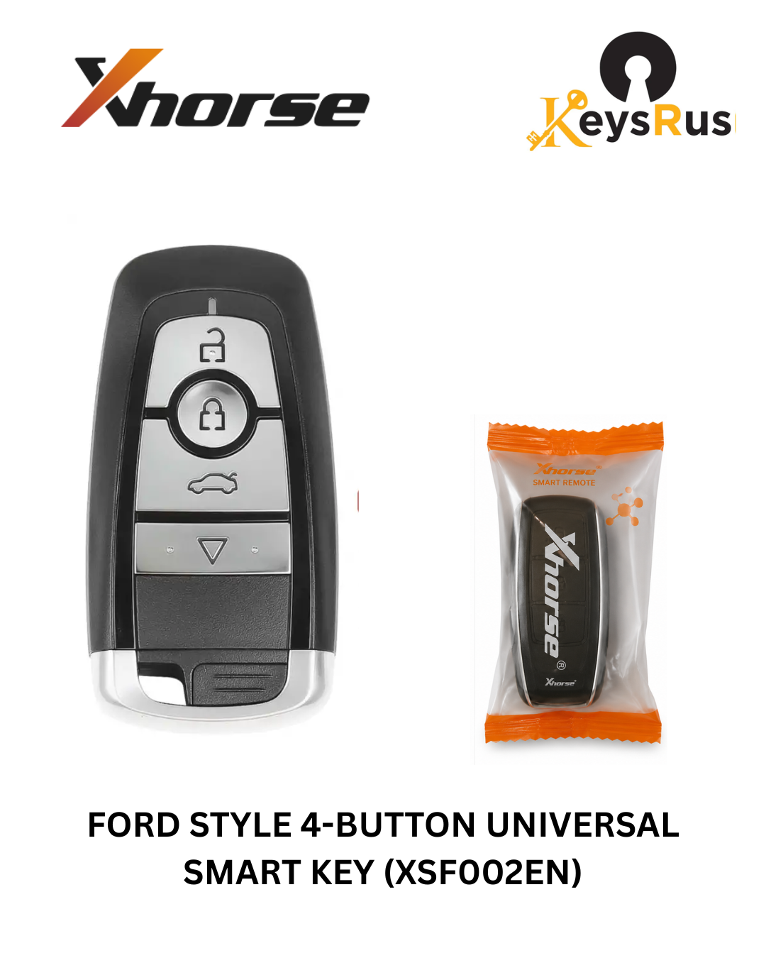 Xhorse Ford Style 4-Button Universal Smart Key — XSF002EN/XM38