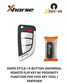 Xhorse XSKFF0EN Knife Style 4-Button Universal Flip Remote Key with Super Chip