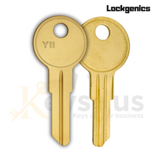 Y11-BR Key Blanks – 50 Pack | Lockgenics | Compatible with Yale Y11 Keyway Systems | Residential, Commercial & Mailbox Locks