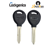 Y159-P Plastic Head Key Blank – Nickel Plated Brass – Compatible with Chrysler, Dodge, Jeep