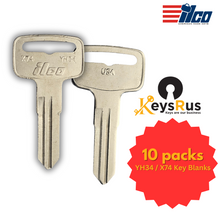 YH34 / X74 Key Blanks – Land Pride, Polaris, Suzuki, Tennant, Wacker, Yamaha – 10/Pack