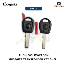 Audi / Volkswagen Transponder Key Shell / HU66-GTS ILCO