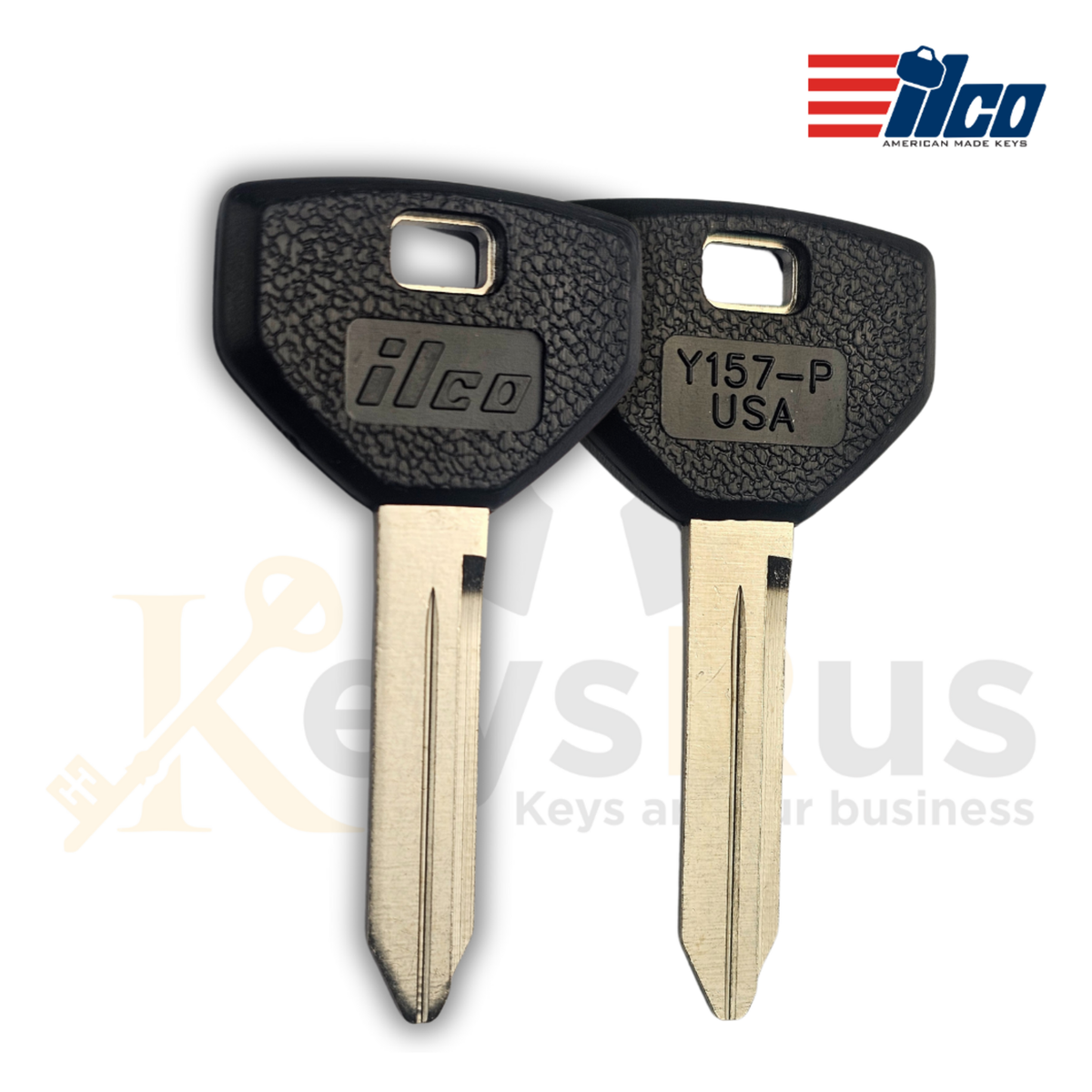 Y157-P / P1794-P Key Blanks, 5 Pack, ILCO-Style Plastic Head Keys for Chrysler, Dodge, Plymouth