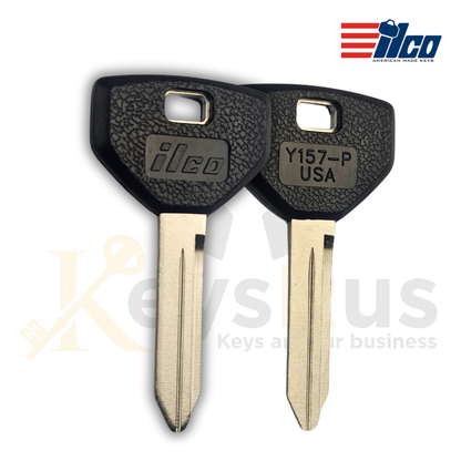 Y157-P / P1794-P Key Blanks, 5 Pack, ILCO-Style Plastic Head Keys for Chrysler, Dodge, Plymouth