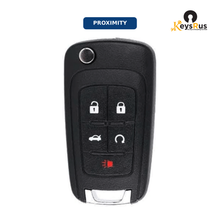 2010-2019 GM / 5-Button Flip Key / PEPS / PN: 13504199 / OHT01060512 (Aftermarket)