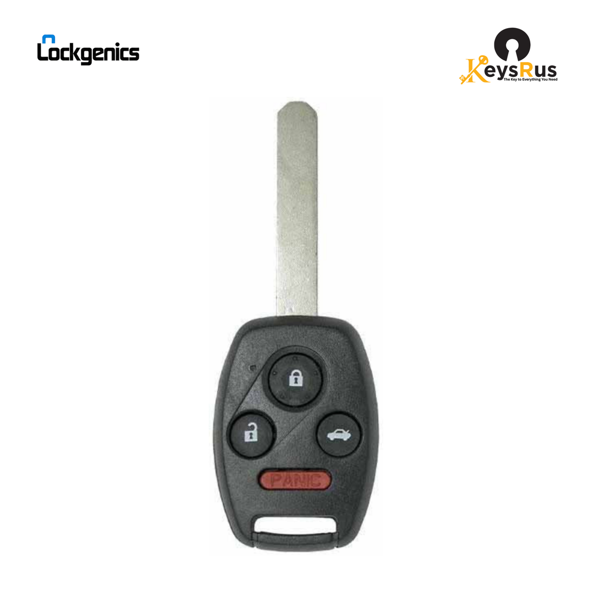 2008–2015 Honda Accord Pilot 4-button remote head key, FCC ID KR55WK49308