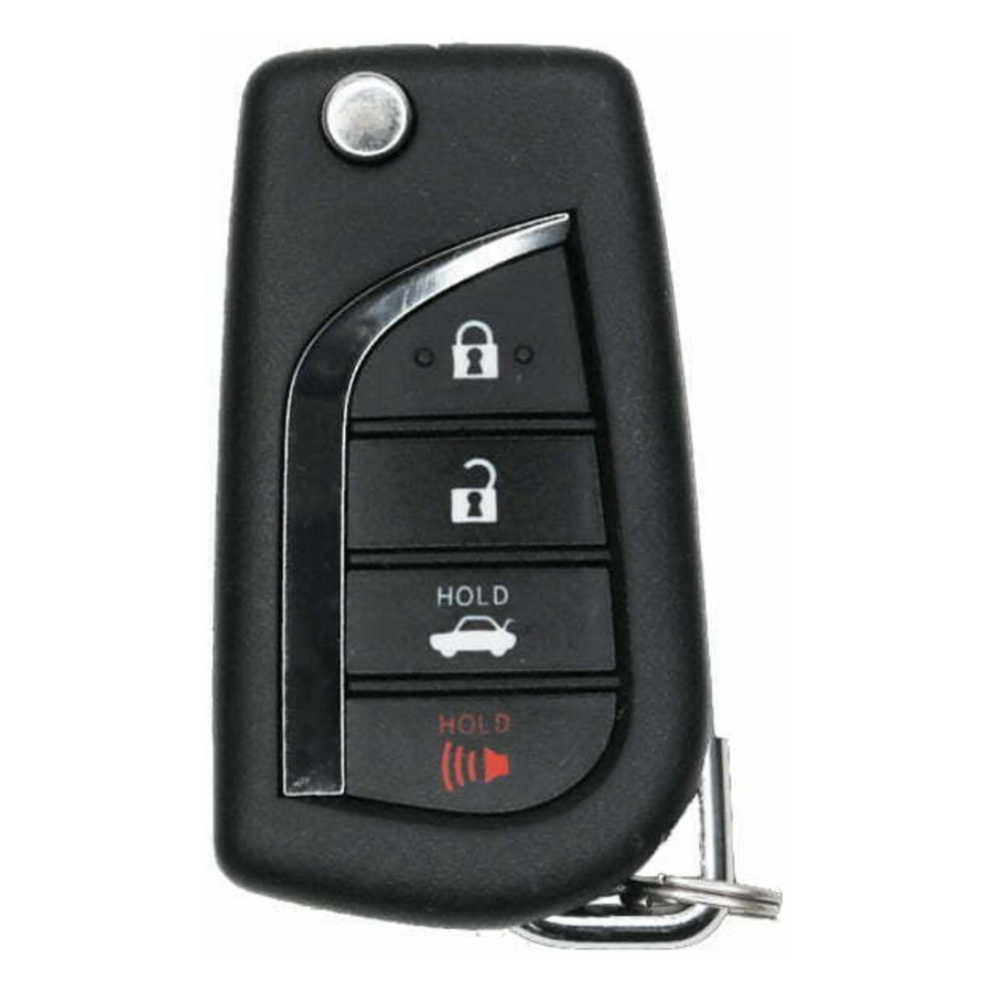 2018-2023 Toyota Camry Corolla / 4-Button Flip Key / PN: 89070-06790 / HYQ12BFB / H Chip (Aftermarket)