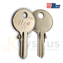 7DC Key Blanks for Autoquip, Citroen, Kubota, Snorkel, Terex & More, 10-Pack