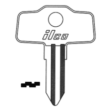 KW6-SI Key Blanks, 10 Pack, For Unican Corporation / Kawasaki Systems, ILCO Style, X4