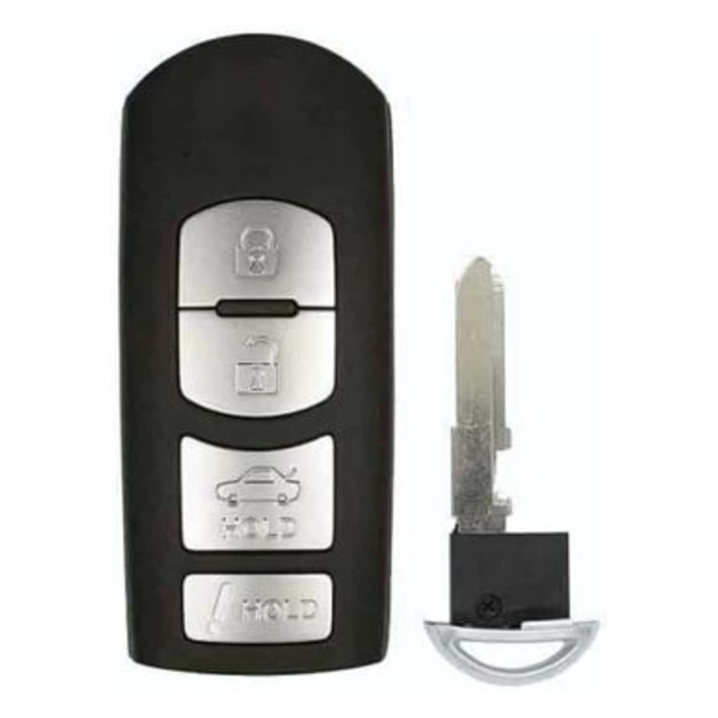 2014-2019 Mazda / 4-Button Smart Key / PN: GJY9-67-5DY / WAZSKE13D01 WAZSKE13D02 (Aftermarket)