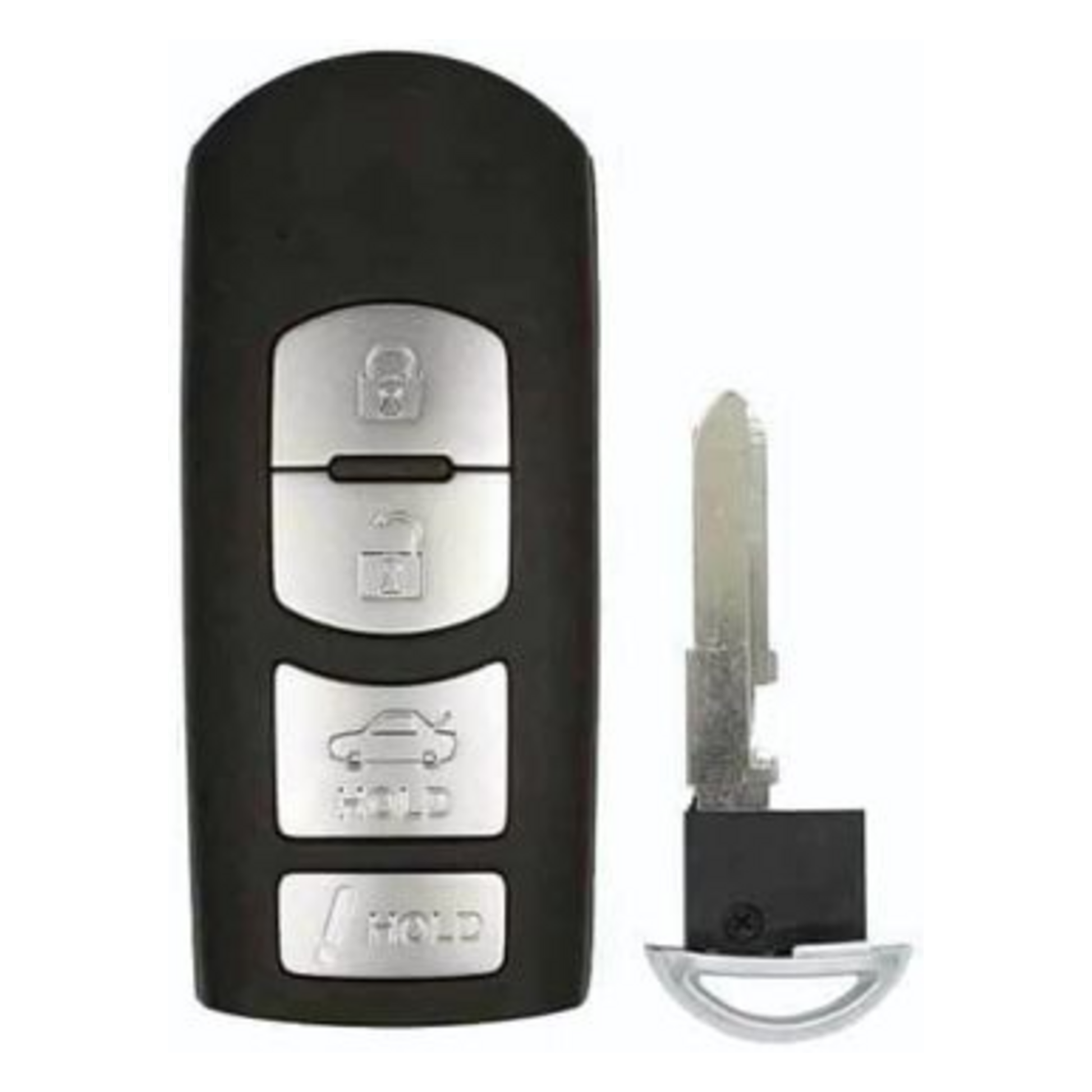 2014-2019 Mazda / 4-Button Smart Key / PN: GJY9-67-5DY / WAZSKE13D01 WAZSKE13D02 (Aftermarket)
