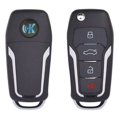 KEYDIY, Ford Style 4-Button Universal Flip Key Remote (KD-B12-4)