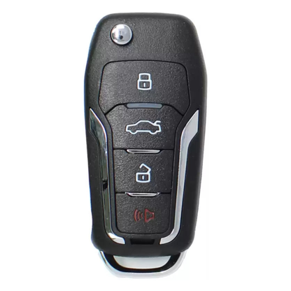 KEYDIY, Ford Style 4-Button Universal Smart Key w/ Proximity, Integrated ID46 Chip, Model KD-ZB12-4