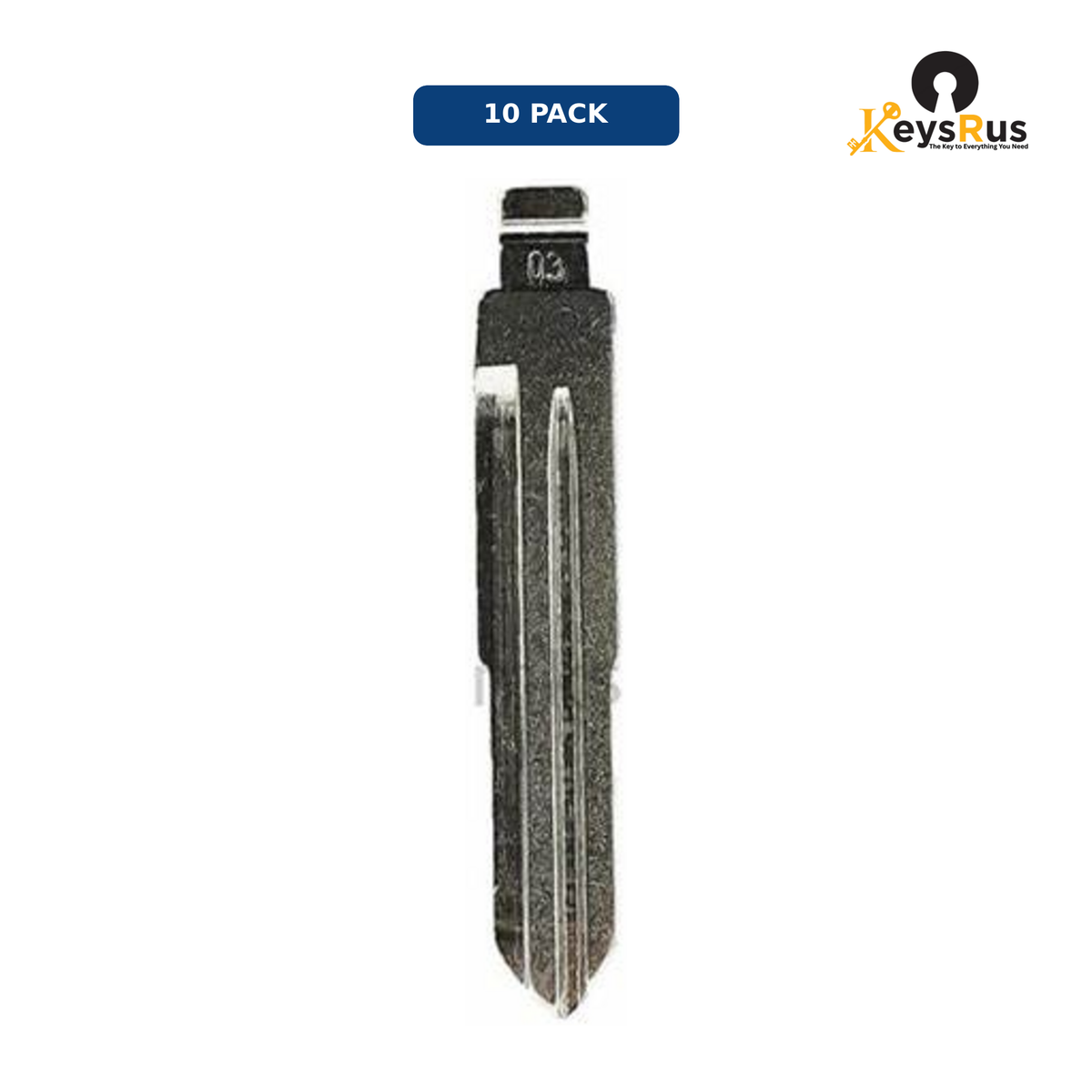 KEYDIY - HD103 - Flip Key Blade - #03, For Xhorse / KeyDIY Universal Remote Flip Keys 10 pack