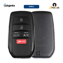2021, 2025 Toyota 5-Button Smart Key Shell with Emergency Blade, For FCC ID: HYQ14FBX, Compatible with RAV4 Prime, BZ4X, Subaru Solterra