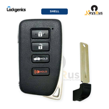 2013, 2018 Lexus 4-Button Smart Key Shell with Emergency Key, For FCC ID: HYQ14FBA / HYQ14FBB, Compatible with Lonsdor LT20-04