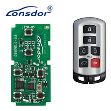Lonsdor LT20-05 Smart Key PCB, 6-Button, For 2010, 2019 Toyota Sienna, 8A + 4D Chip, Adjustable Frequency