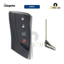 Lexus 4-Button Smart Key Shell, HYQ14FBF, 2018, 2023 Models, With EK-LEX-150 Emergency Key, Compatible with Lonsdor LT20-07