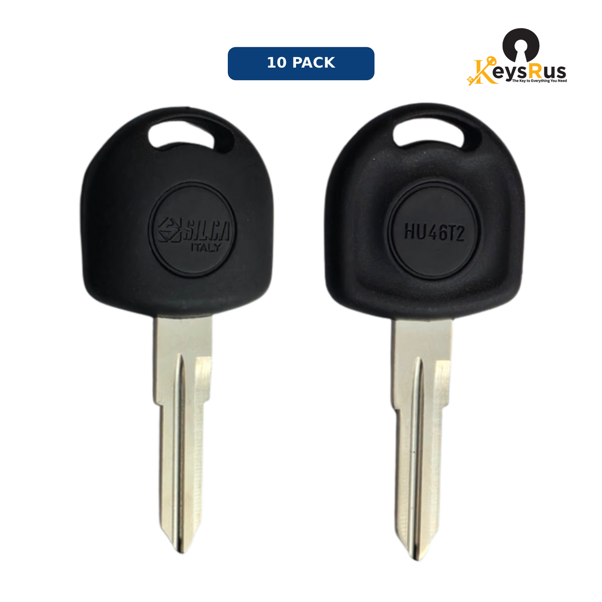 HU46T2 Opel Key Blank, HU46 Keyway, Transponder-Compatible