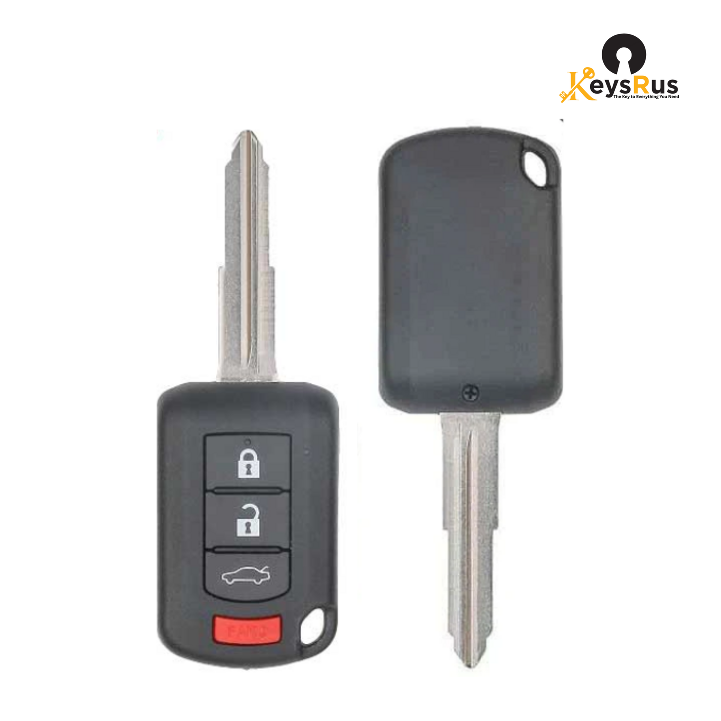 Mitsubishi Lancer 2015, 17 4-Button Remote Head Key, 315 MHz OUCJ166N (PN 6370B945), KEYSRUS Replacement