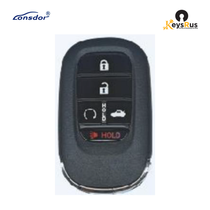 LONSDOR HD30-16 5-Button Honda Universal Smart Key, ID46 / ID47 / ID4A, Adjustable Frequency