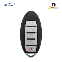 LONSDOR Nissan Style 5-Button Universal Smart Key, NS30-03 ID46+ID47+ID4A, Adjustable Frequency