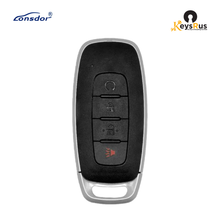 LONSDOR Nissan Style 4-Button Universal Smart Key, NS30-14 ID46+ID47+ID4A, Adjustable Frequency