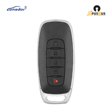 LONSDOR Nissan Style 4-Button Universal Smart Key, NS30-16 ID46+ID47+ID4A, Adjustable Frequency