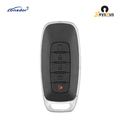 LONSDOR Nissan Style 4-Button Universal Smart Key, NS30-16 ID46+ID47+ID4A, Adjustable Frequency