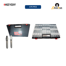 KEYDIY flip key blade bundle with organizer case, 175 pieces