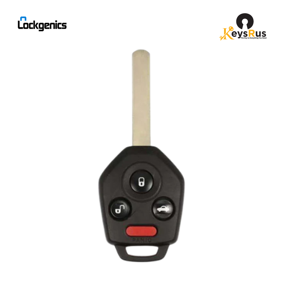 2010, 2014 Subaru Impreza Forester Outback / 4-Button Remote Head Key, LOCKGENICS, FCC ID: CWTWBU766 (Aftermarket)