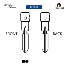 MFK-024: MFK Mercedes-Benz Brass Blade — HU39 (10-Pack) Mercedes-Benz A, B, C, E, S Class and Sprinter — high-security HU39 profile