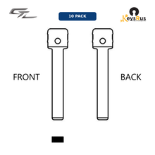 MFK-035: MFK Opel / Vauxhall Brass Blade — HU100 (10-Pack) Opel / Vauxhall Astra, Corsa, Zafira, Vectra, Insignia — HU100 profile
