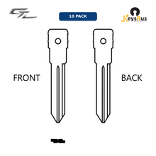 MFK-002 - MFK GM Brass Blade — B99 (10-Pack) GM, Chevrolet, Buick — B99 profile (wafer-cut)
