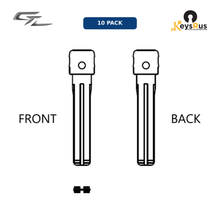 MFK-080: MFK Lexus / Toyota Brass Blade — TOY48 (10-Pack) Lexus IS, GS, LS, RX, ES; Toyota Camry, Corolla — TOY48 profile