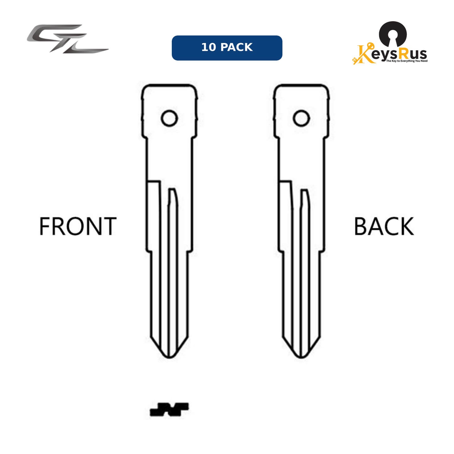 MFK-021 — MFK Honda / Acura Brass Blade — HON58R (10-Pack)
