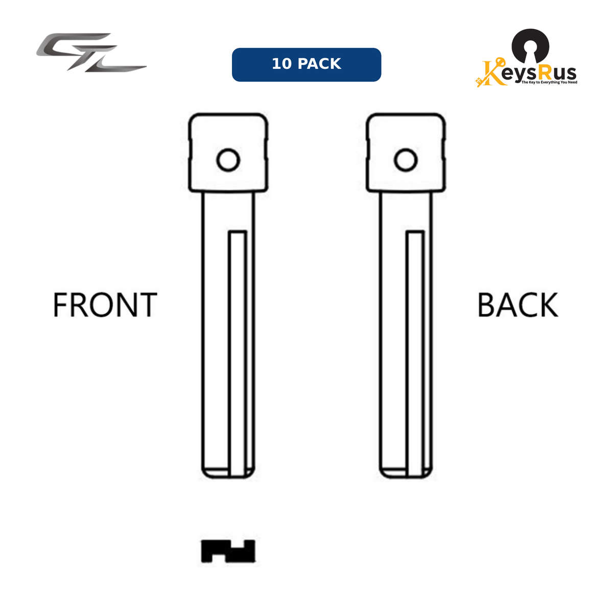MFK-103 — MFK Hyundai Brass Blade — HY18R (10-Pack)