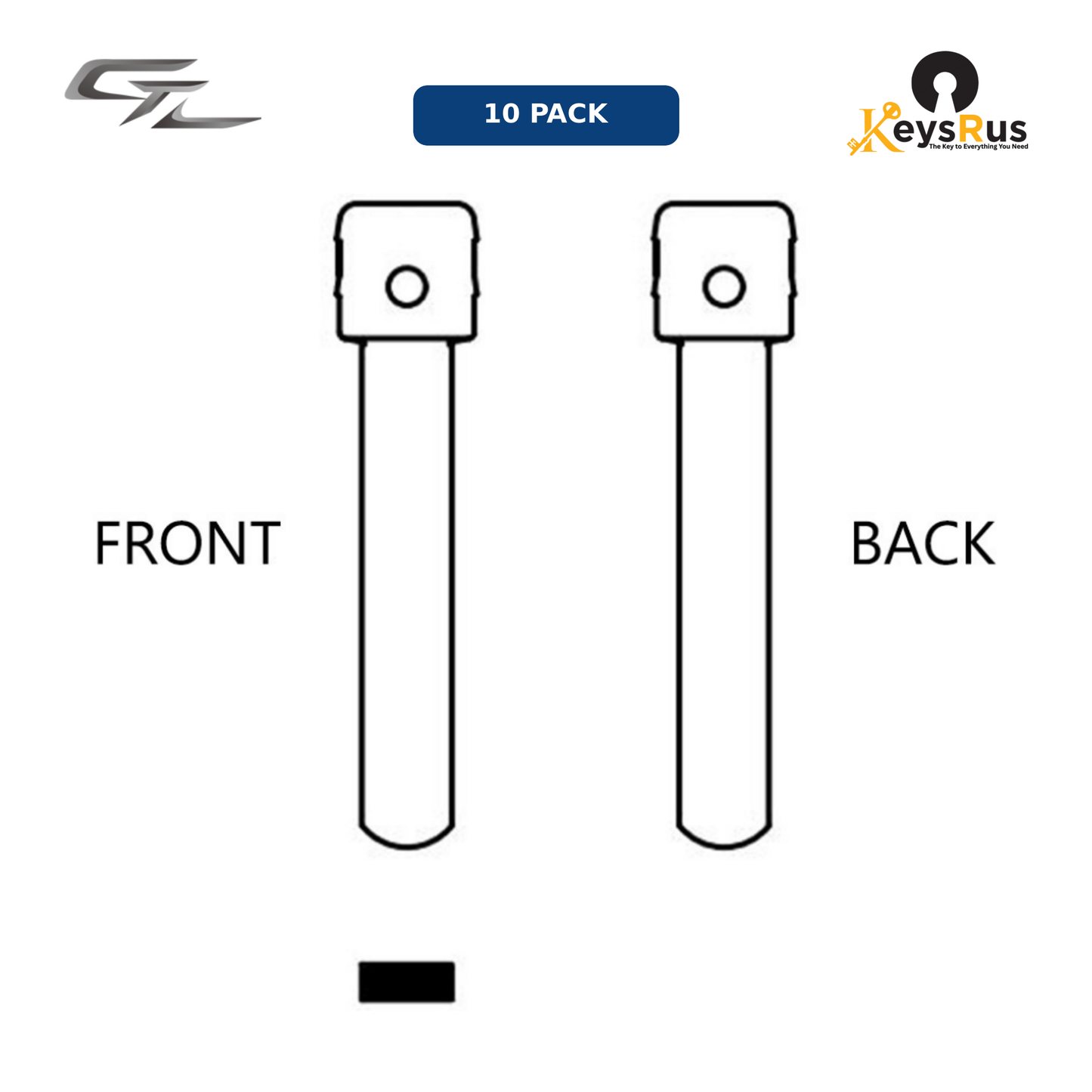 MFK-005 — MFK Subaru / Nissan Brass Blade — DAT17 (10-Pack)