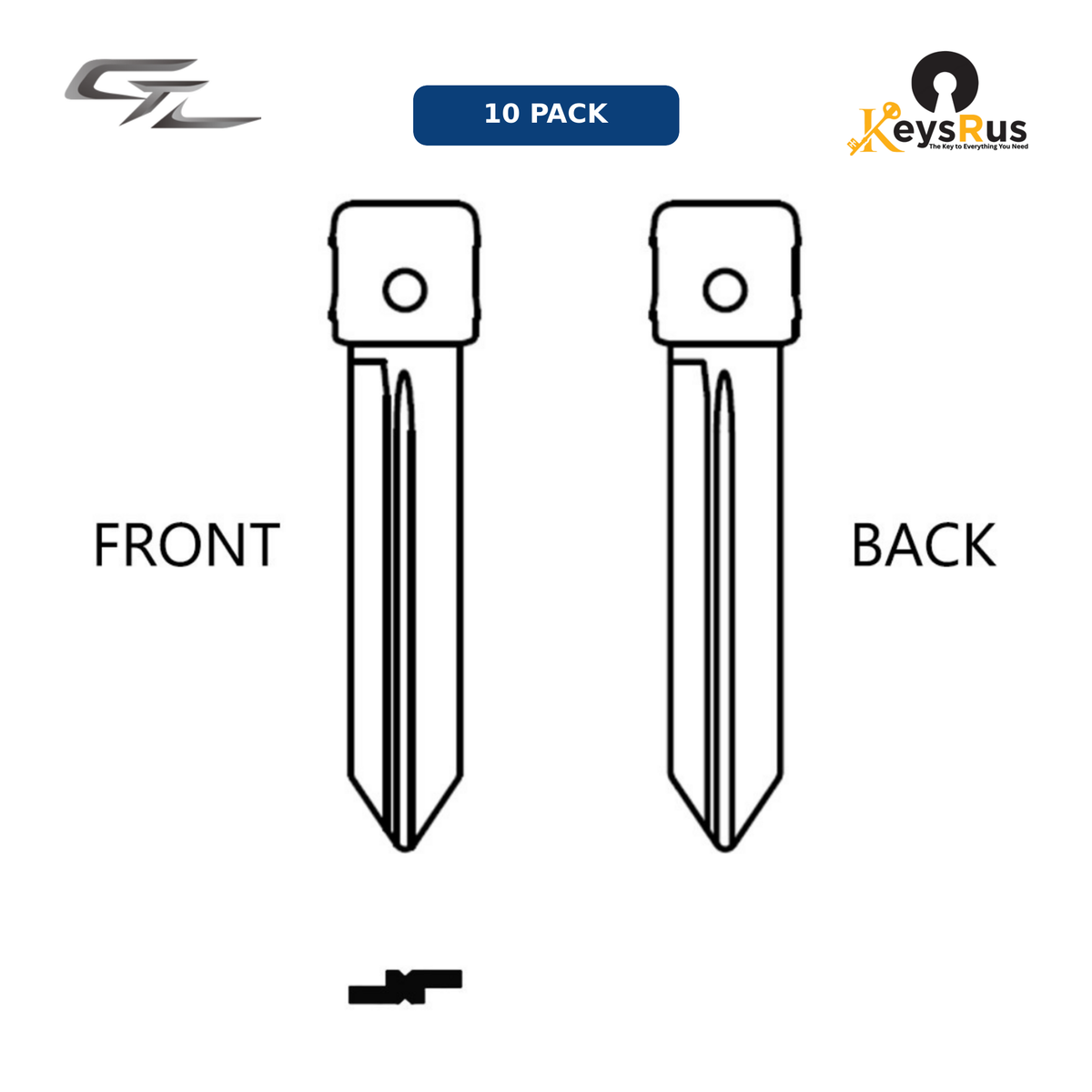 MFK-017 — MFK Ford Brass Blade — H72 / FO38R (10-Pack)