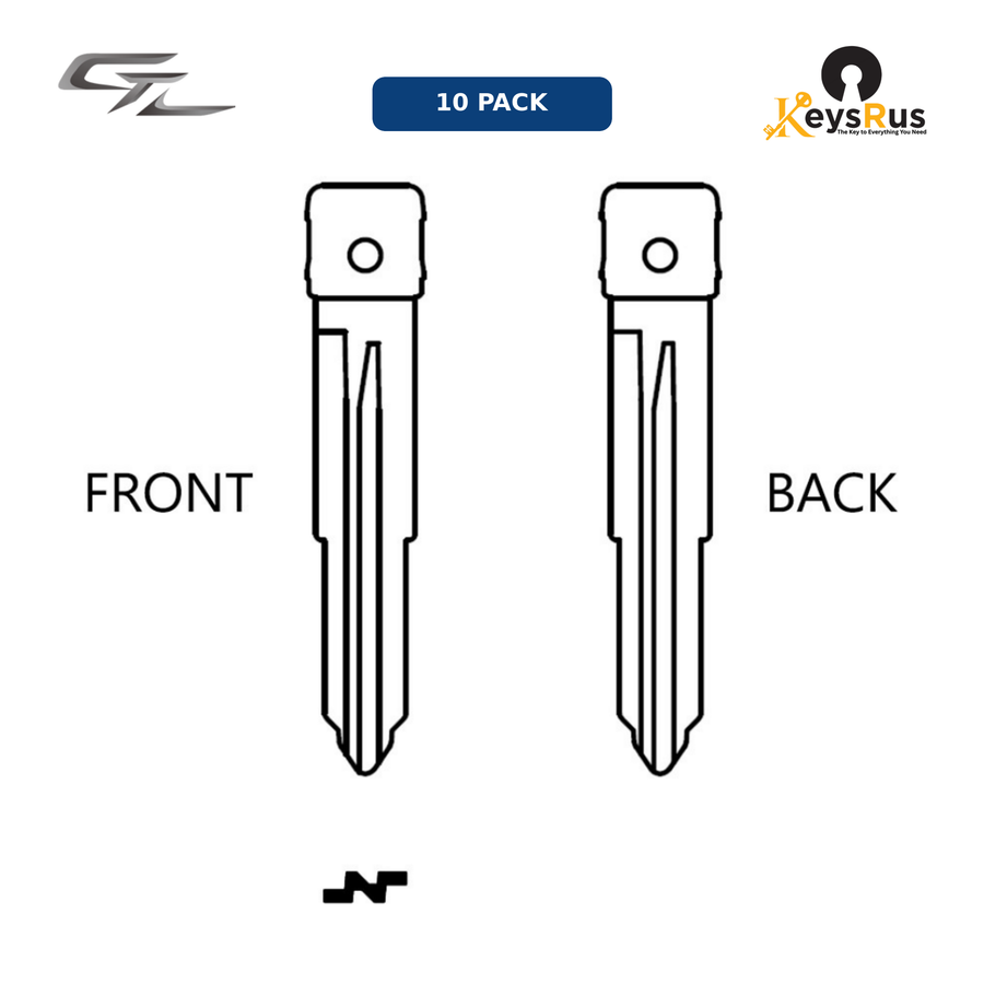MFK-078 — MFK Toyota Brass Blade — TOY46R (10-Pack)