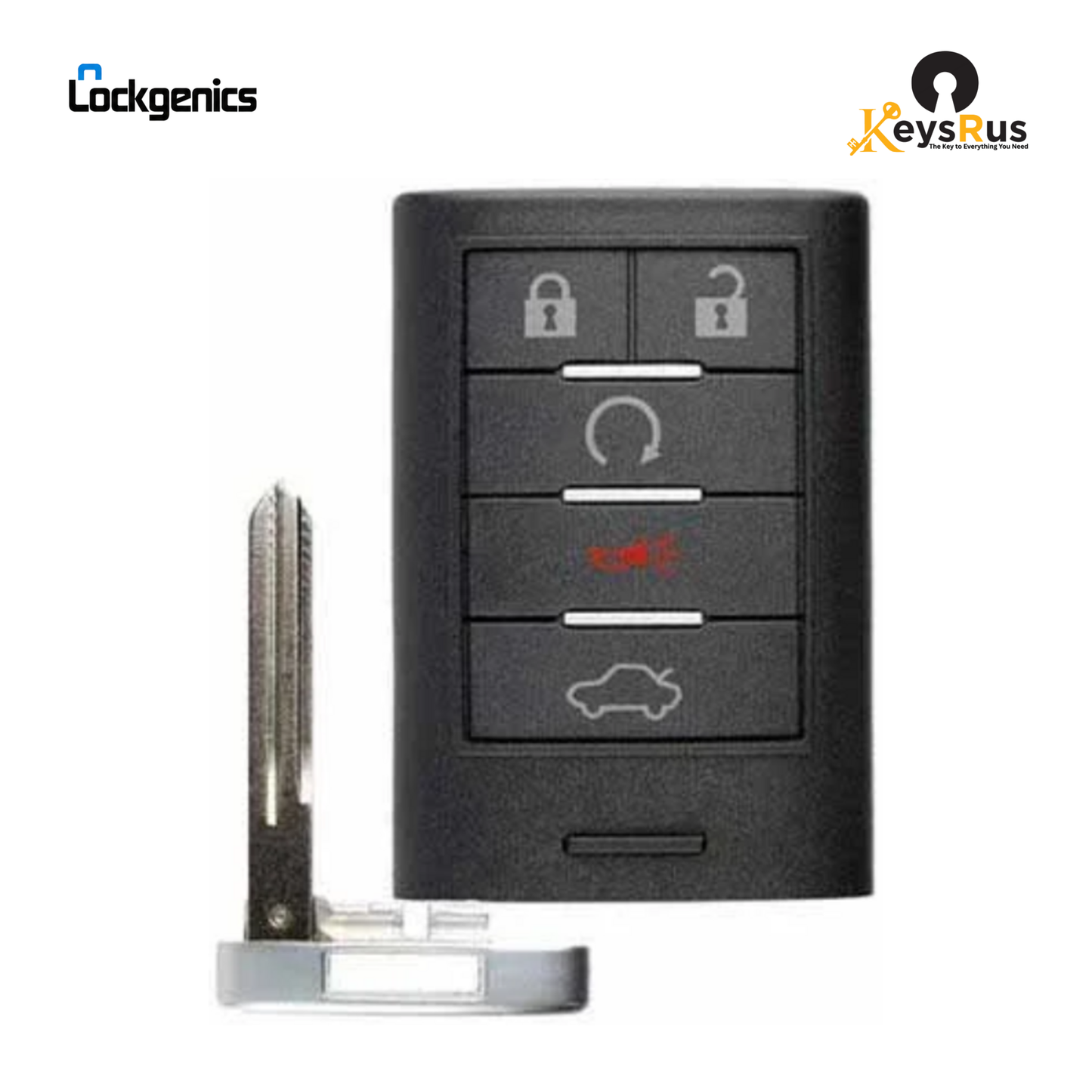 2008-2014 Cadillac CTS STS / 5-Button Smart Key / FCC ID: M3N5WY7777A / PN: 25943676 (Aftermarket)
