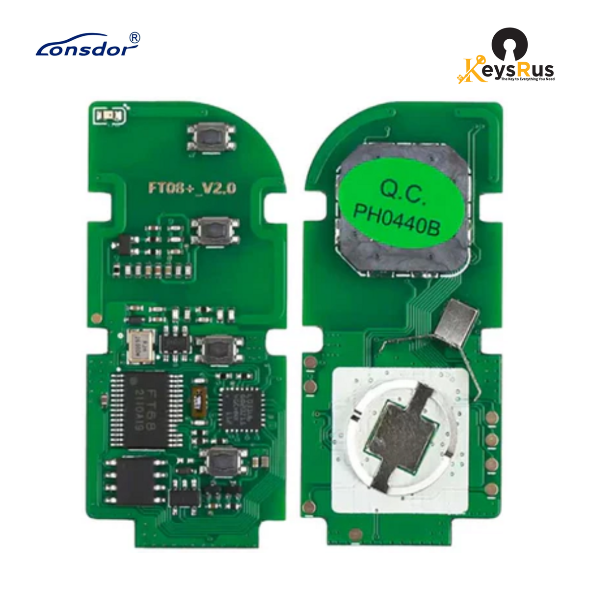 Lonsdor FT08-PH0440 Lexus Smart Key PCB 8A + 4D Adjustable Frequency for K518 Pro KH100+ KW100S