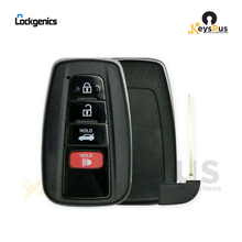 LockGenics 2019–2021 Toyota Corolla 4-button smart key, FCC HYQ14FBN, part 8990H-02030, Keysrus
