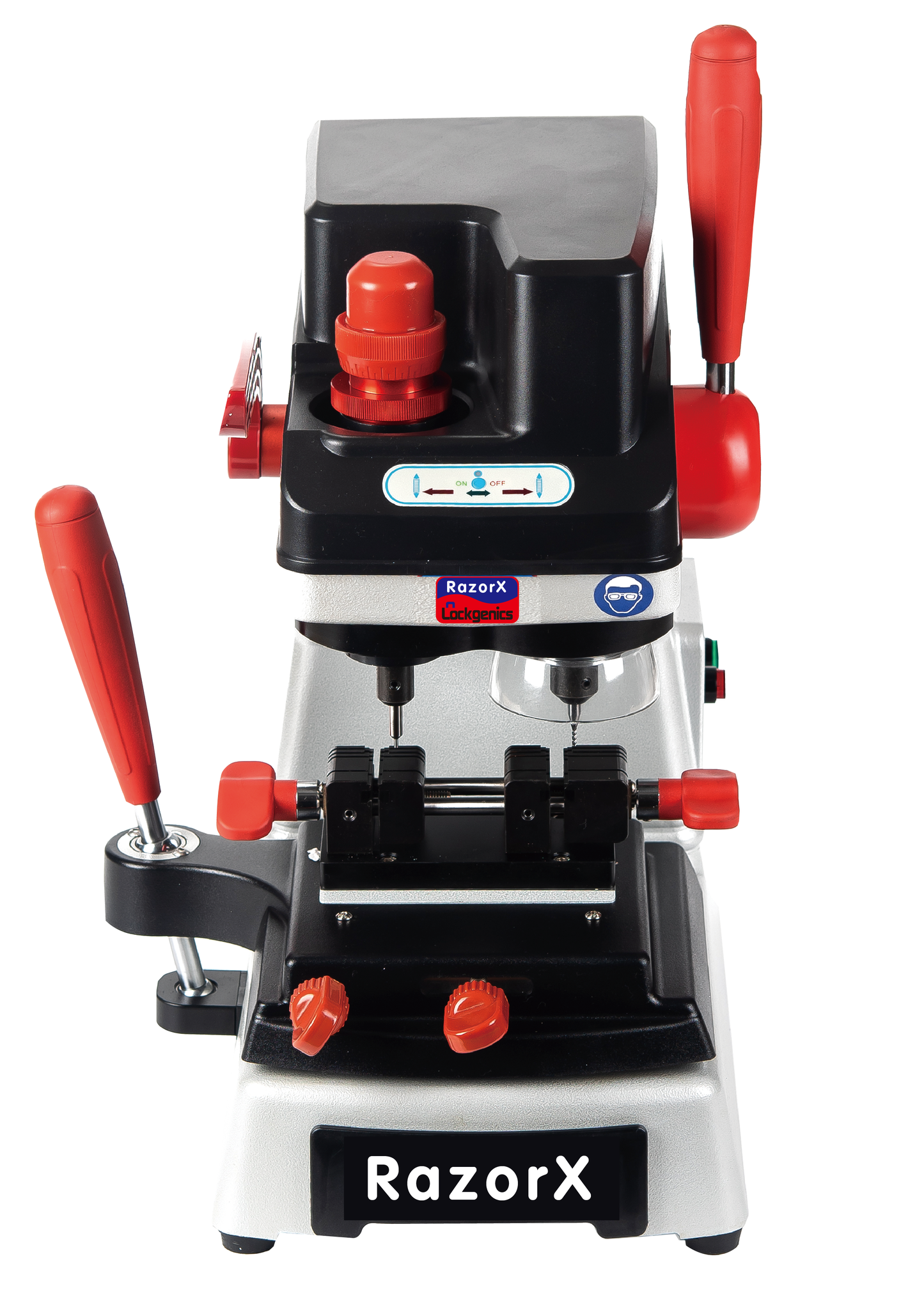 Lockgenics RazerX Semi-Automatic CNC Laser Key Cutting Machine – 110V/220V