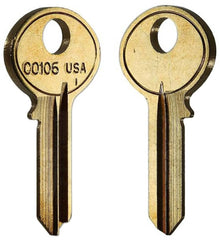 ILCO CO106-BR Key Blanks – 10 Pack | Mailbox & Office Furniture Key Blank | C0106 Keyway