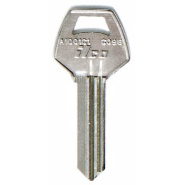 ILCO A1001C1 Key Blank – 59C1 Section CO98 – 6 Pin for Corbin Locks | Nickel Plated Brass | 10 Pack