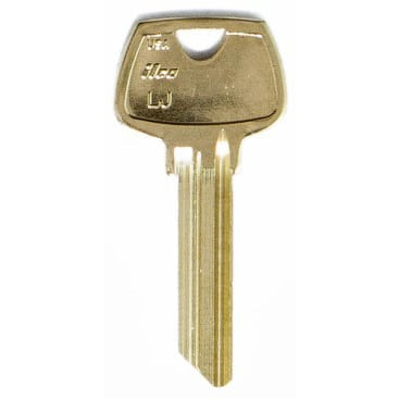 ILCO O1007LJ Sargent Key Blank – 6-Pin – 10/Pack | LJ Section | Nickel Silver