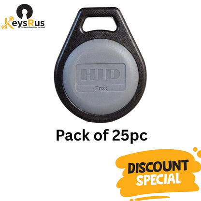 HID 1346LNSMN ProxKey III 125 kHz Proximity Key Fob - 25 Pack for Access Control
